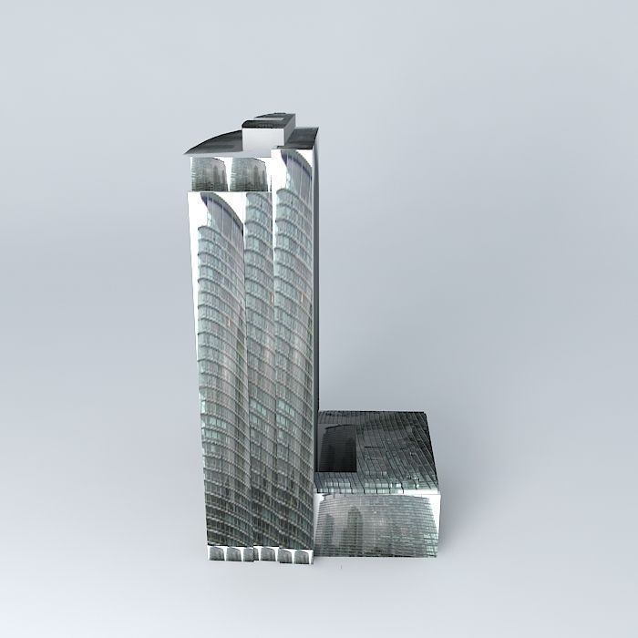 1 West India Quay, London Free 3D model_2