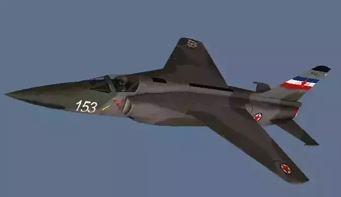 J22 Orao Low-poly 3D model