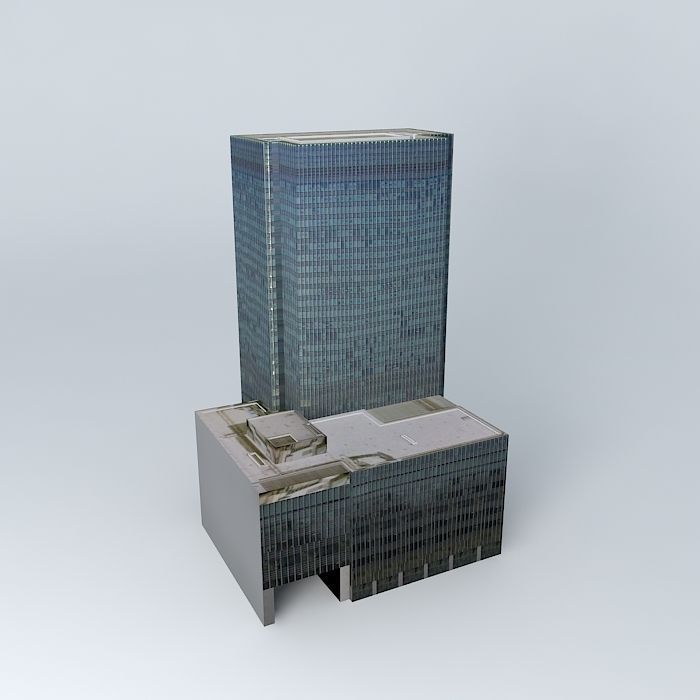 25 Bank Street, London Free 3D model