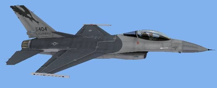 F-16C Fighting Falcon USAF Low-poly 3D model_6