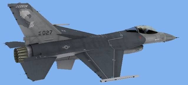 F-16C Fighting Falcon USAF Low-poly 3D model_4