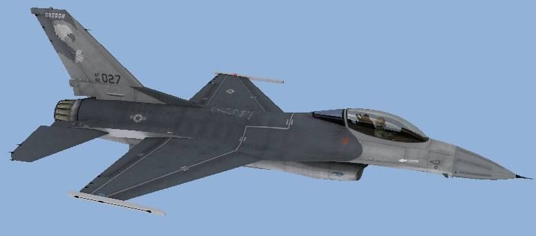 F-16C Fighting Falcon USAF Low-poly 3D model_3