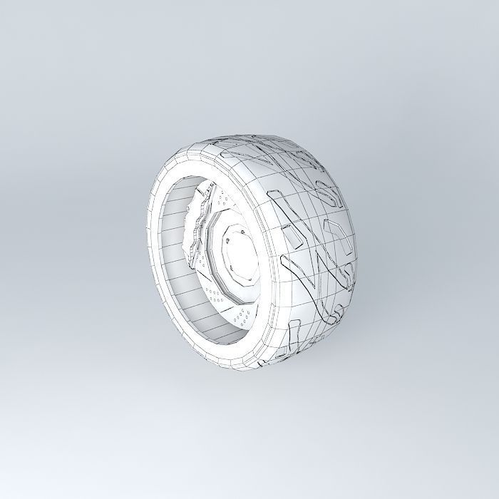 Drone Wheel Free 3D model_3