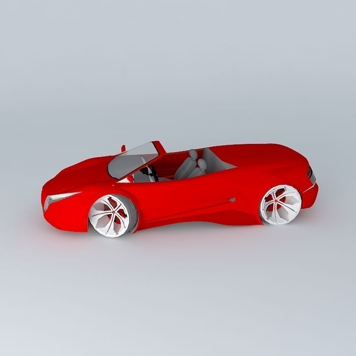 Raveloce audi sports car Free 3D model_2