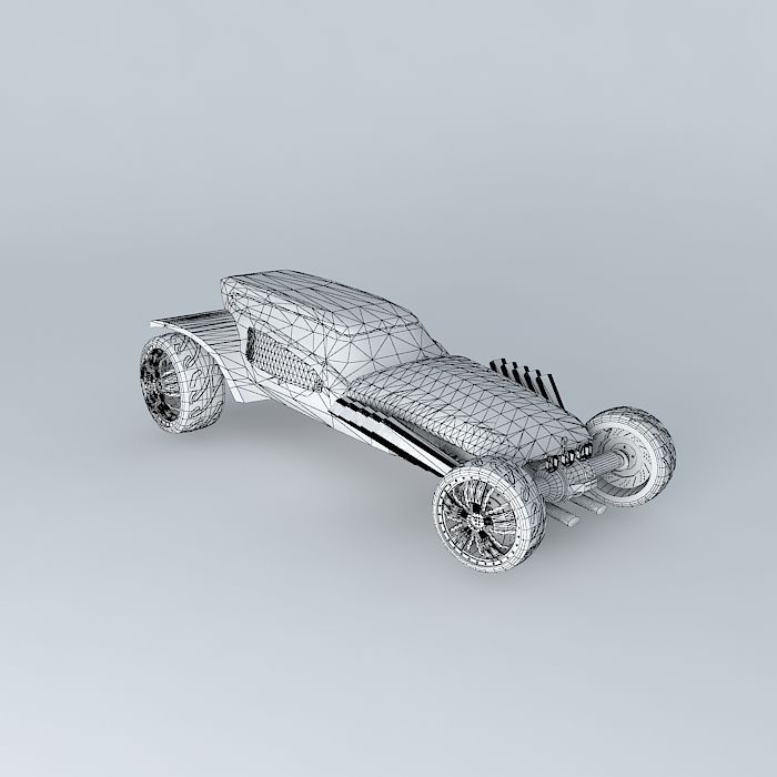 Ratified toy car Free 3D model_3