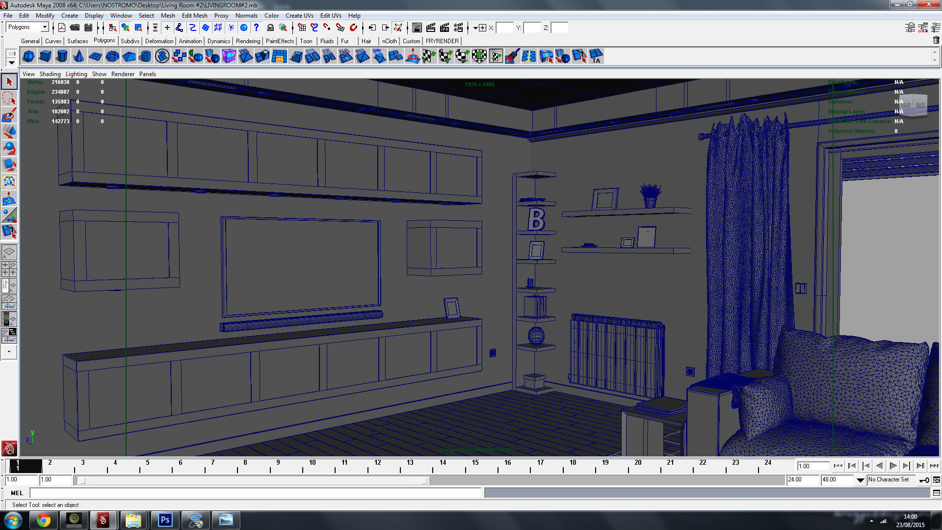 Living Room 3D model_5