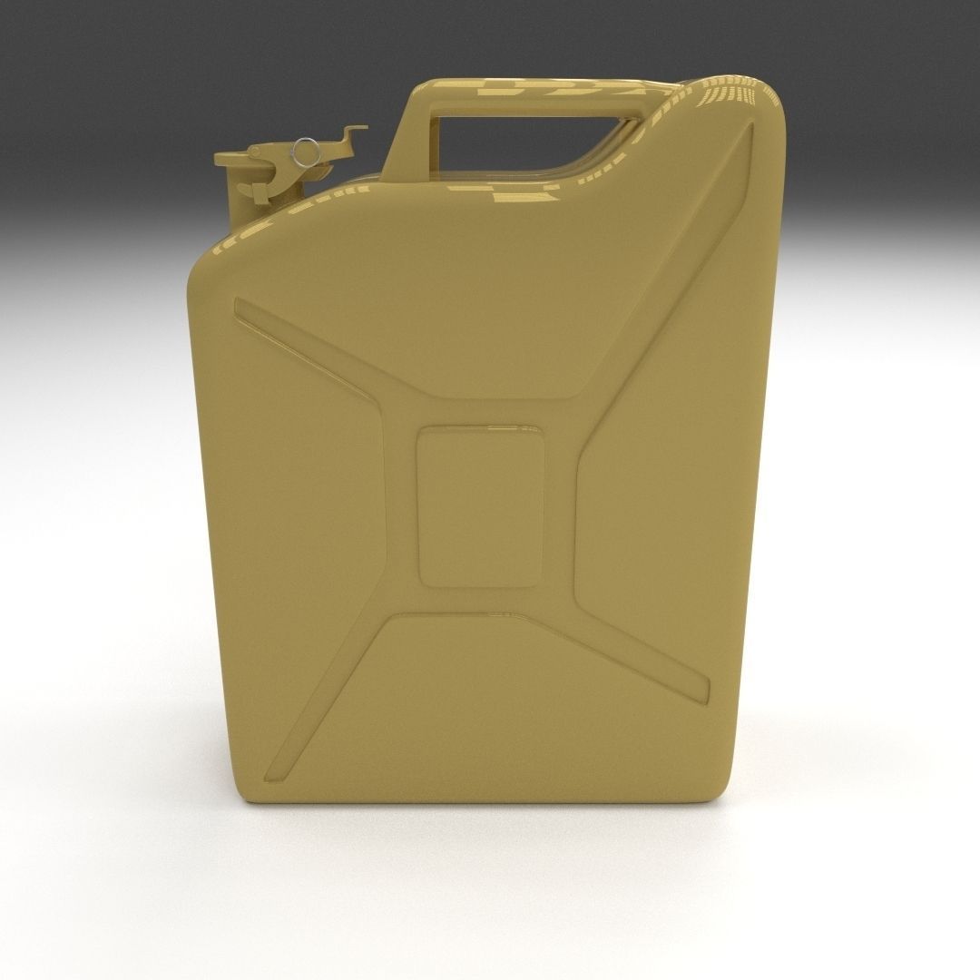 Jerry Can Yellow Low-poly 3D model_13
