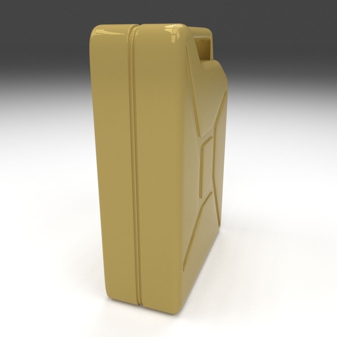 Jerry Can Yellow Low-poly 3D model_3