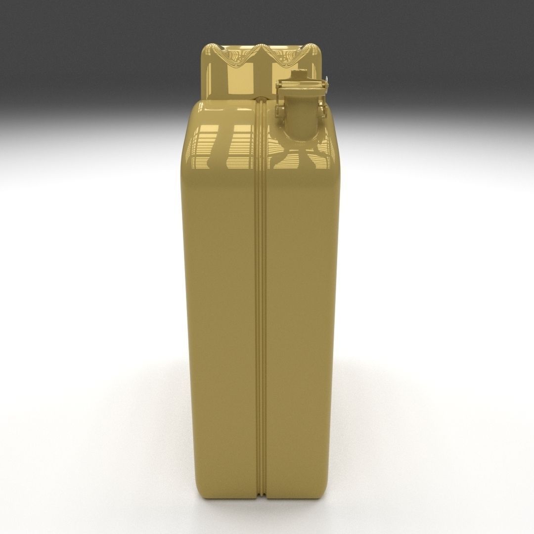Jerry Can Yellow Low-poly 3D model_1