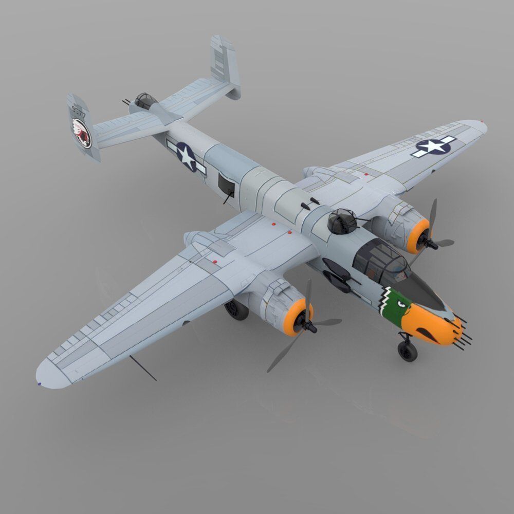 Mitchell B25J 3D model_10