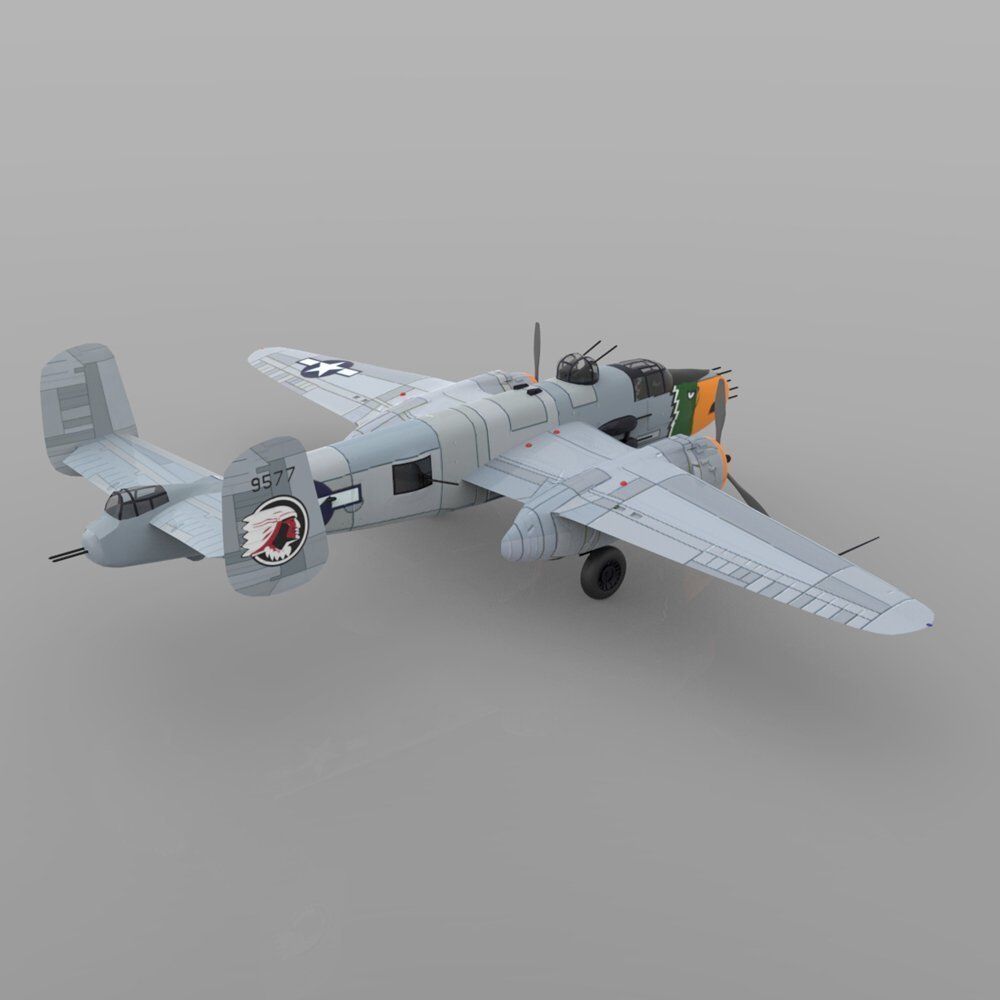 Mitchell B25J 3D model_6