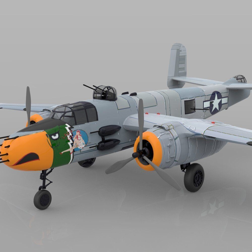 Mitchell B25J 3D model_5