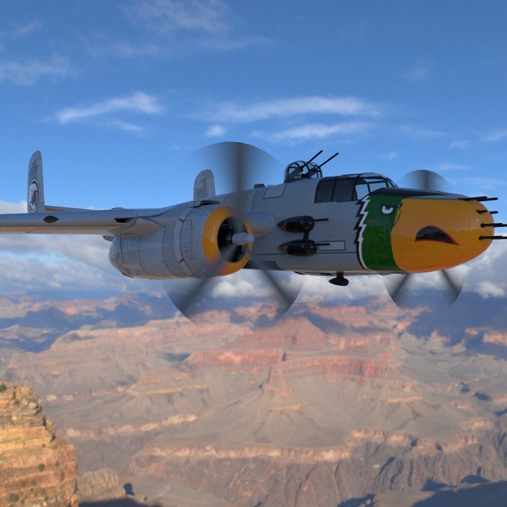 Mitchell B25J 3D model_1