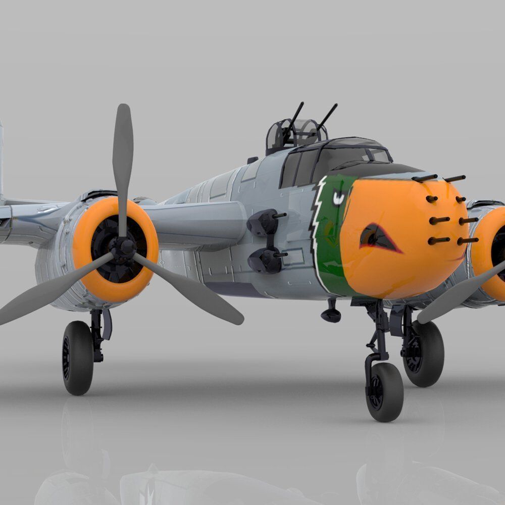 Mitchell B25J 3D model_4