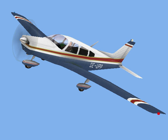 Piper Warrior II Low-poly 3D model_3