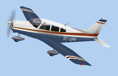Piper Warrior II Low-poly 3D model_4