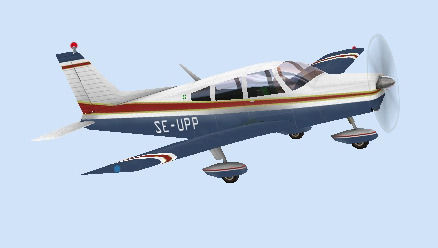 Piper Warrior II Low-poly 3D model_1