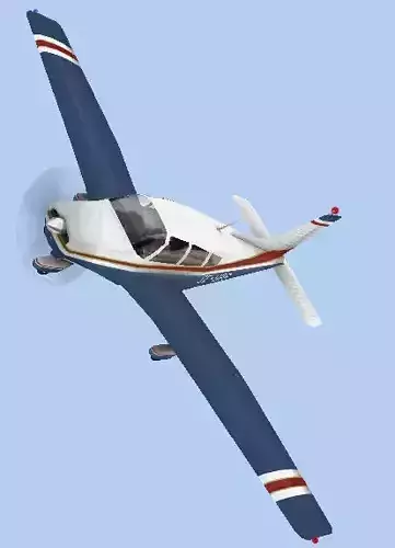 Piper Warrior II Low-poly 3D model