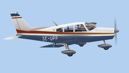 Piper Warrior II Low-poly 3D model_2