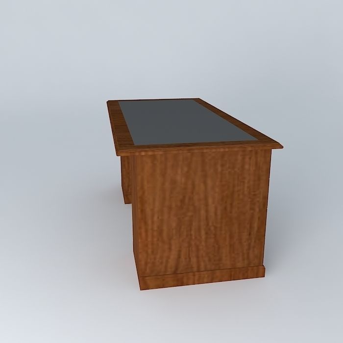 Desk, Executive Free 3D model_2