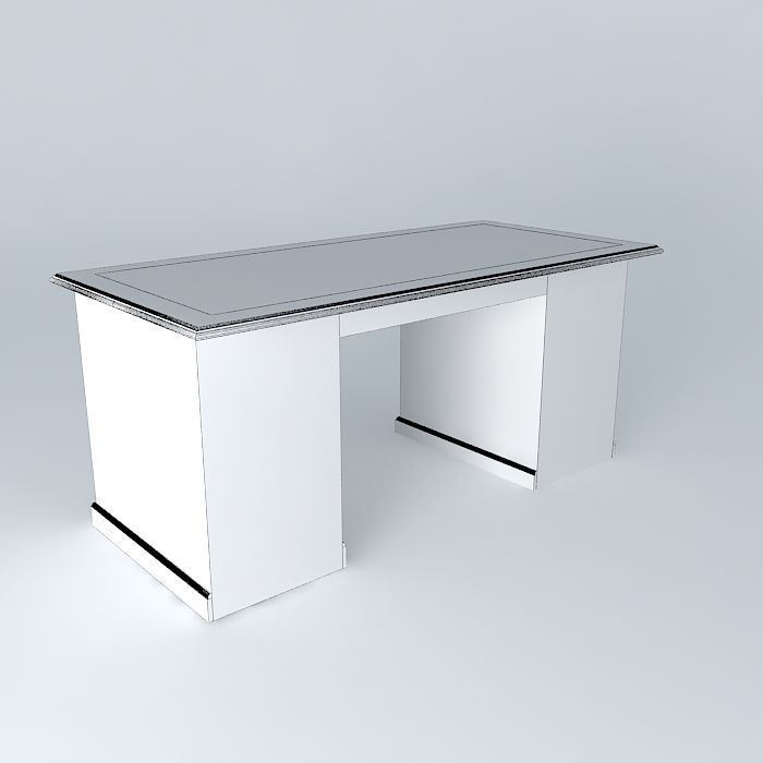 Desk, Executive Free 3D model_3