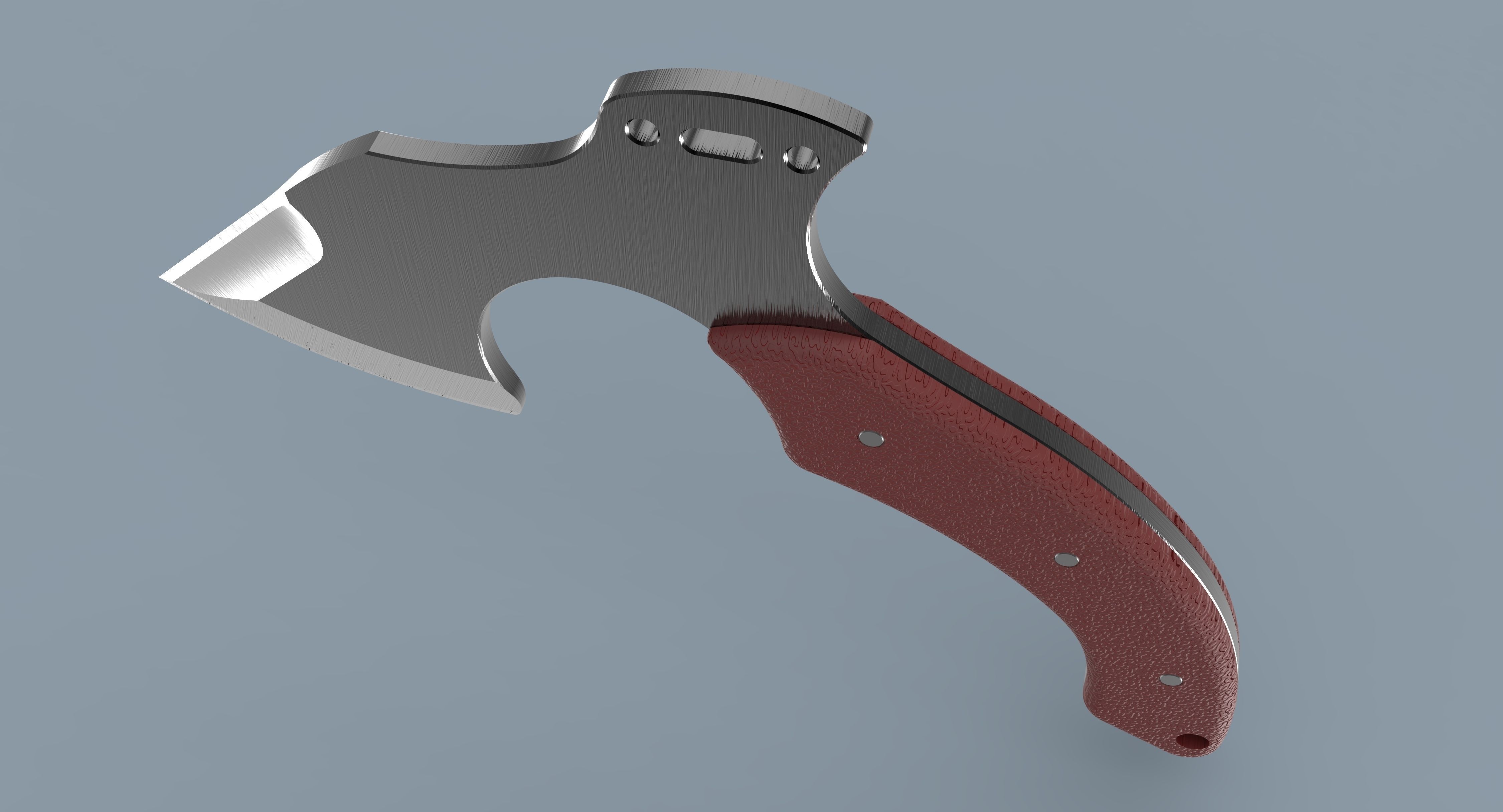 Mini axe 3D model_2
