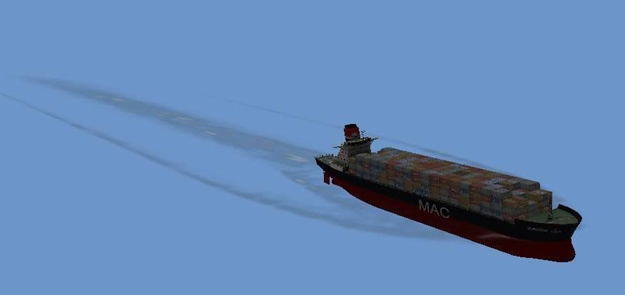 Container Ship  Low-poly 3D model_1