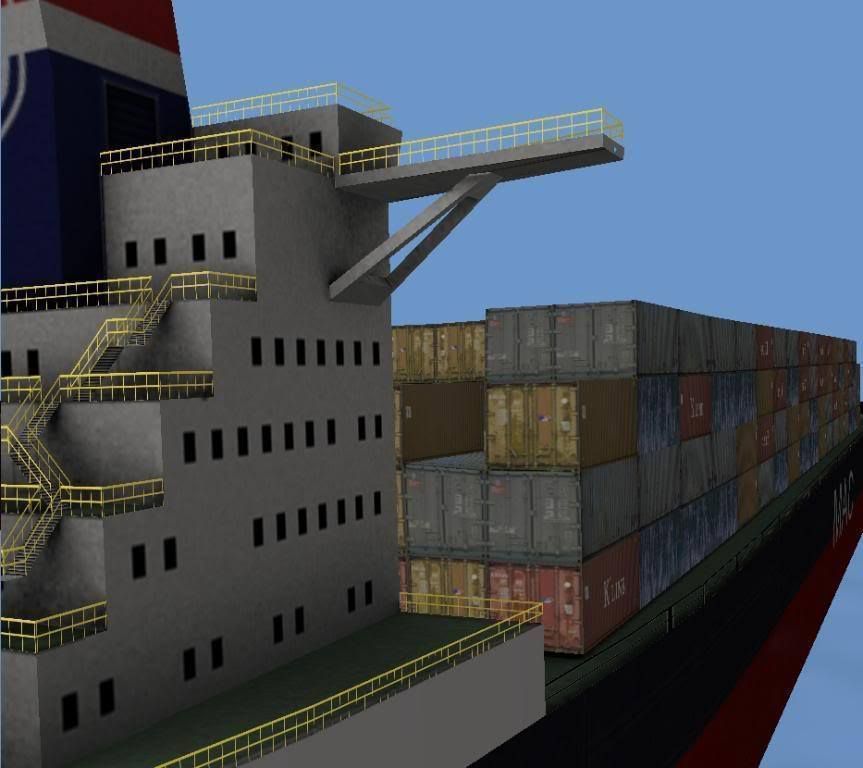 Container Ship  Low-poly 3D model_2