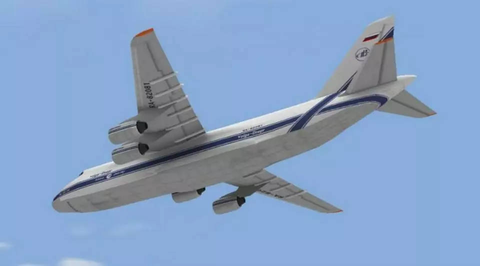 An-124N boeing for gta san andreas Low-poly 3D model_0