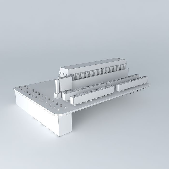 Slice-of-Pi microcontroller board Free 3D model_3