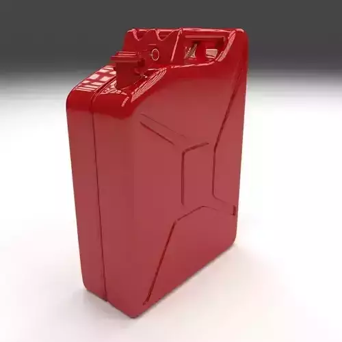 Jerry Can Red Low-poly 3D model