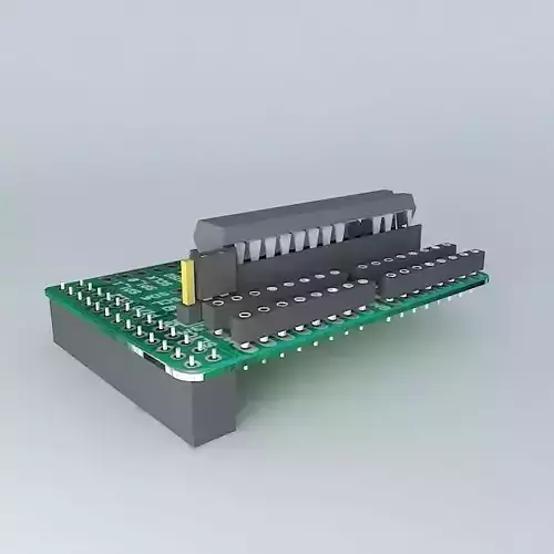 Slice-of-Pi microcontroller board Free 3D model