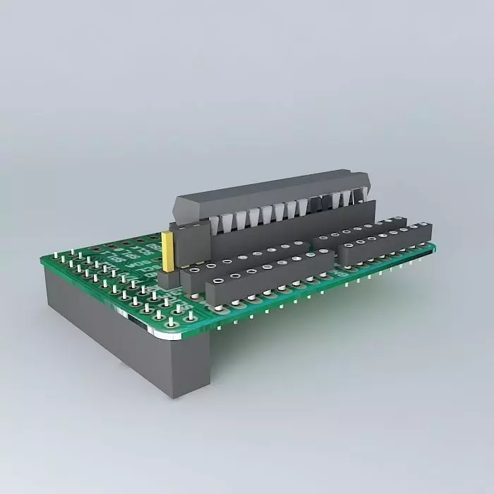 Slice-of-Pi microcontroller board Free 3D model