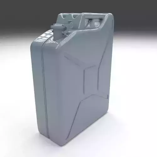 Jerry Can Blue Low-poly 3D model