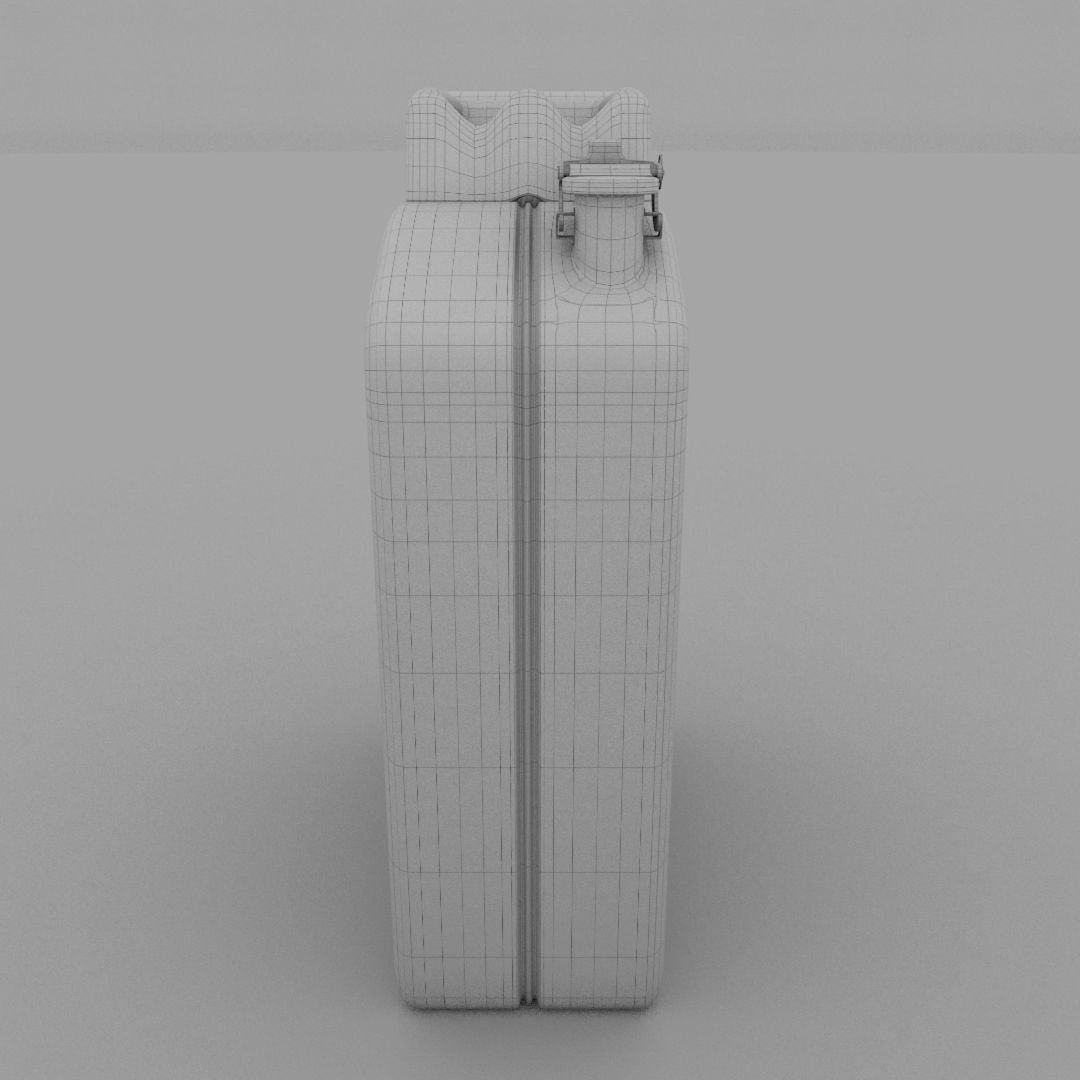 Jerry Can Blue Low-poly 3D model_16
