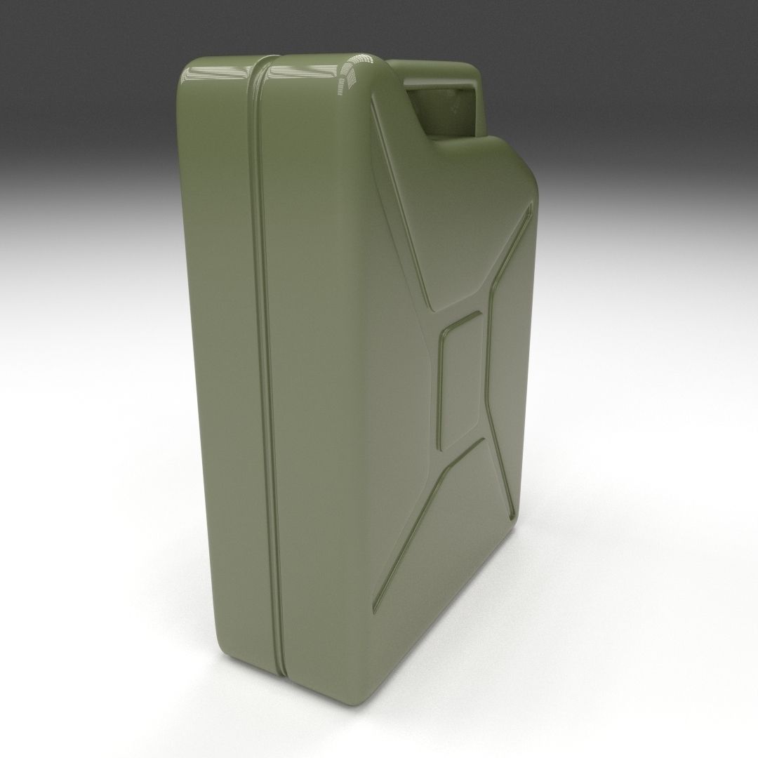 Jerry Can Green Low-poly 3D model_6