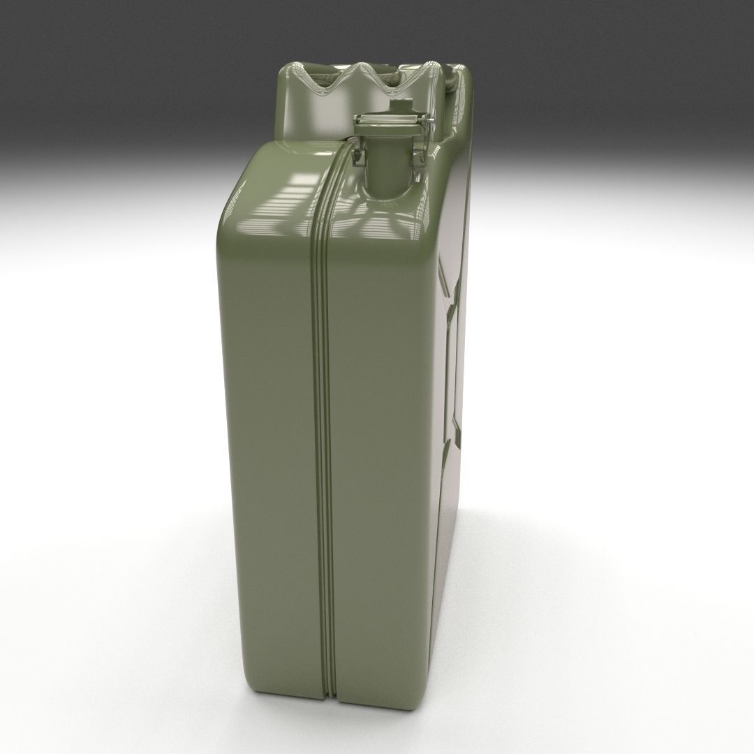 Jerry Can Green Low-poly 3D model_3