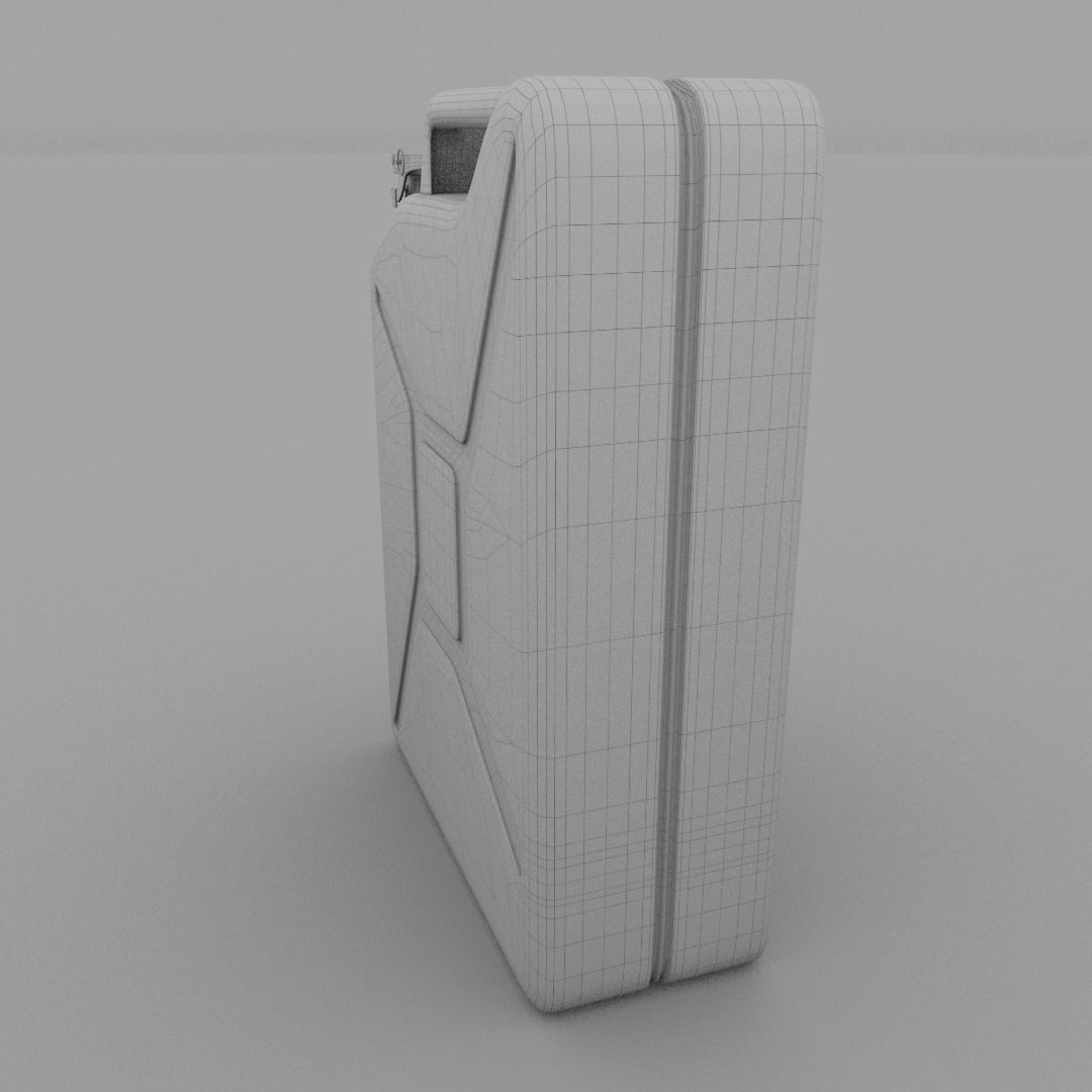 Jerry Can Green Low-poly 3D model_11