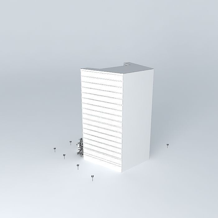 Hotel Pier Free 3D model_4