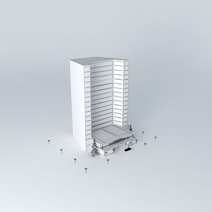 Hotel Pier Free 3D model_3