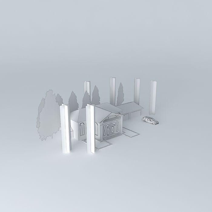 House No. 5 Free 3D model_3