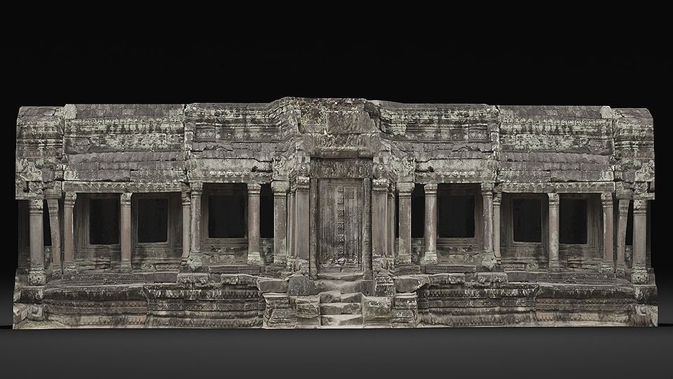 ruins temple Low-poly 3D model_0