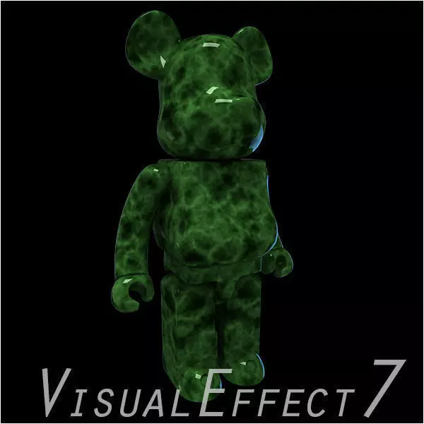Green Jade BearBrick 3D model