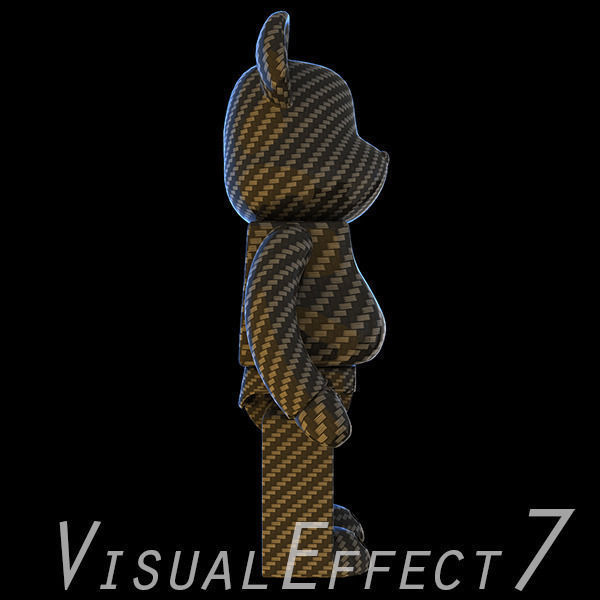 Carbon Body Kit BearBrick 3D model_2