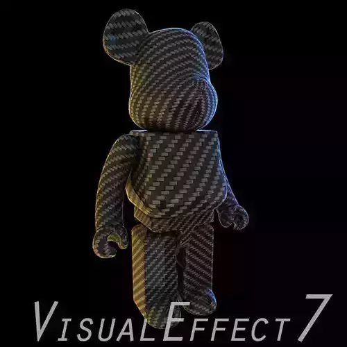 Carbon Body Kit BearBrick 3D model Carbon Body Kit BearBrick 3D model