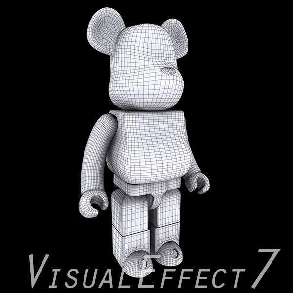 Carbon Body Kit BearBrick 3D model_4