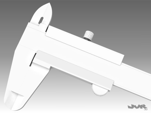 Caliper Measuring Tool 3D model_7