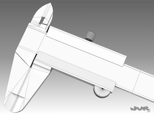 Caliper Measuring Tool 3D model_8