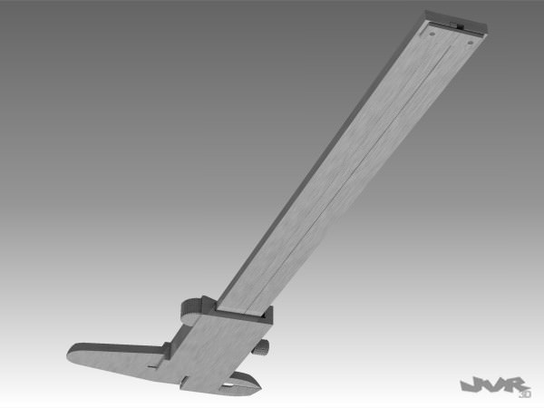 Caliper Measuring Tool 3D model_1