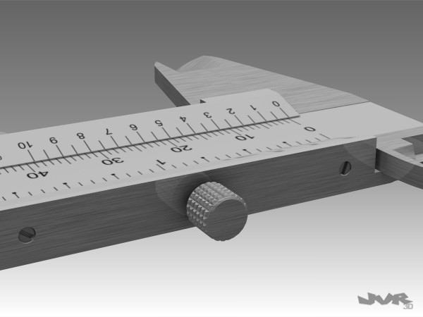 Caliper Measuring Tool 3D model_5